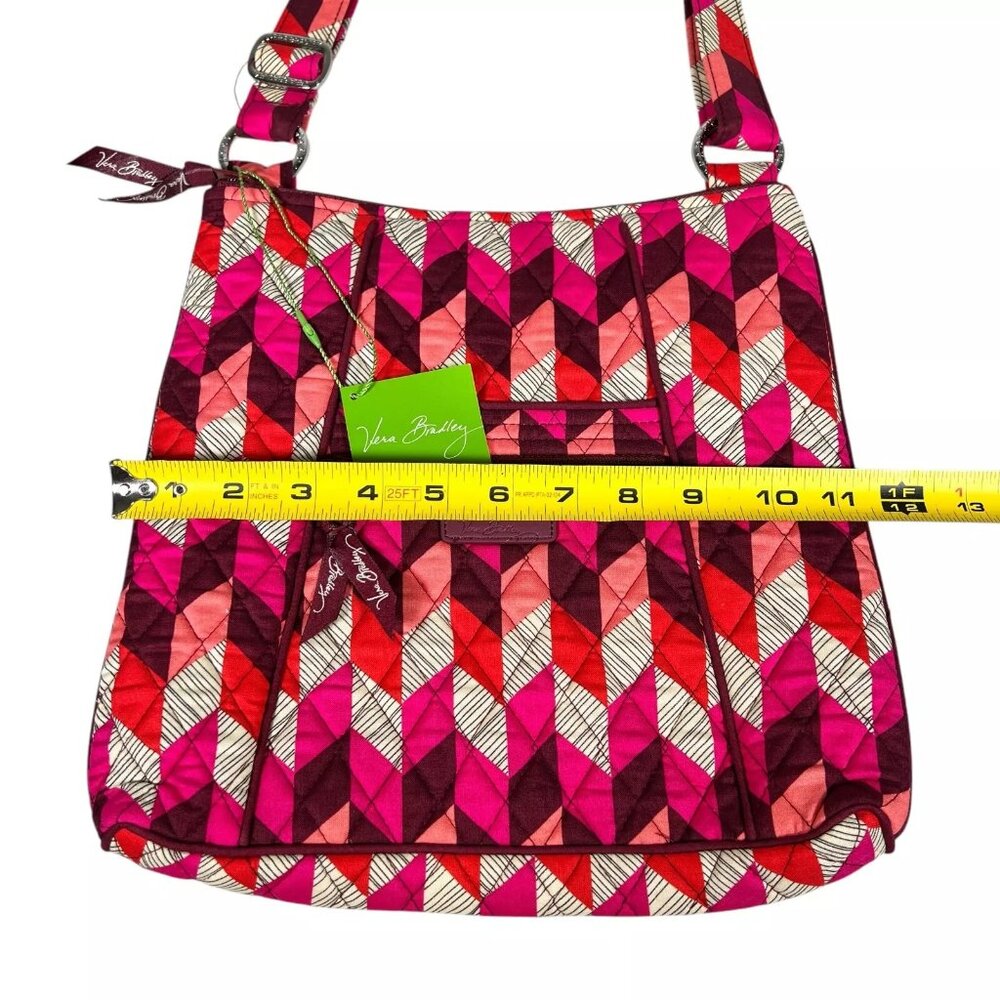 Vera Bradley Womens Hipster Bohemian Chevron Adjustable Strap Crossbody Bag - Picture 11 of 12